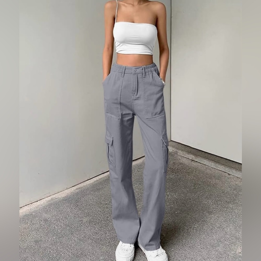 Lepunuo Women's High Waisted
Boho Hippie Cargo Trousers